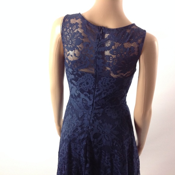 New Muadress Women Lace Dress Sleeveless Hi Low - Picture 6 of 8